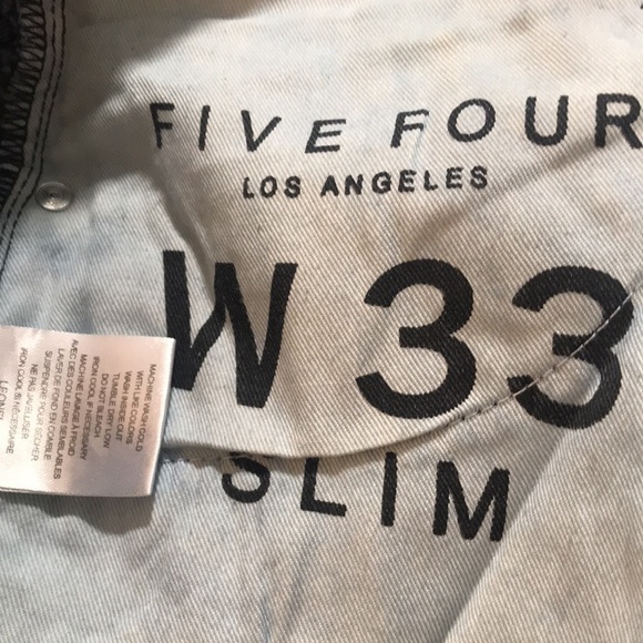 Five Four NWT “Leonel Slim” Dark Wash Jeans size 33 - Picture 9 of 11